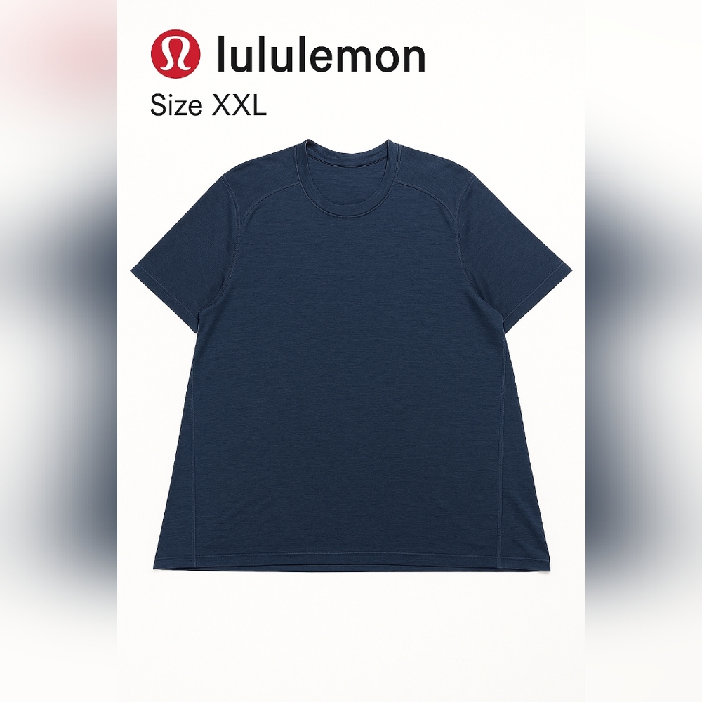 Lululemon Athletica Men's Navy Short Sleeve Tee XXL